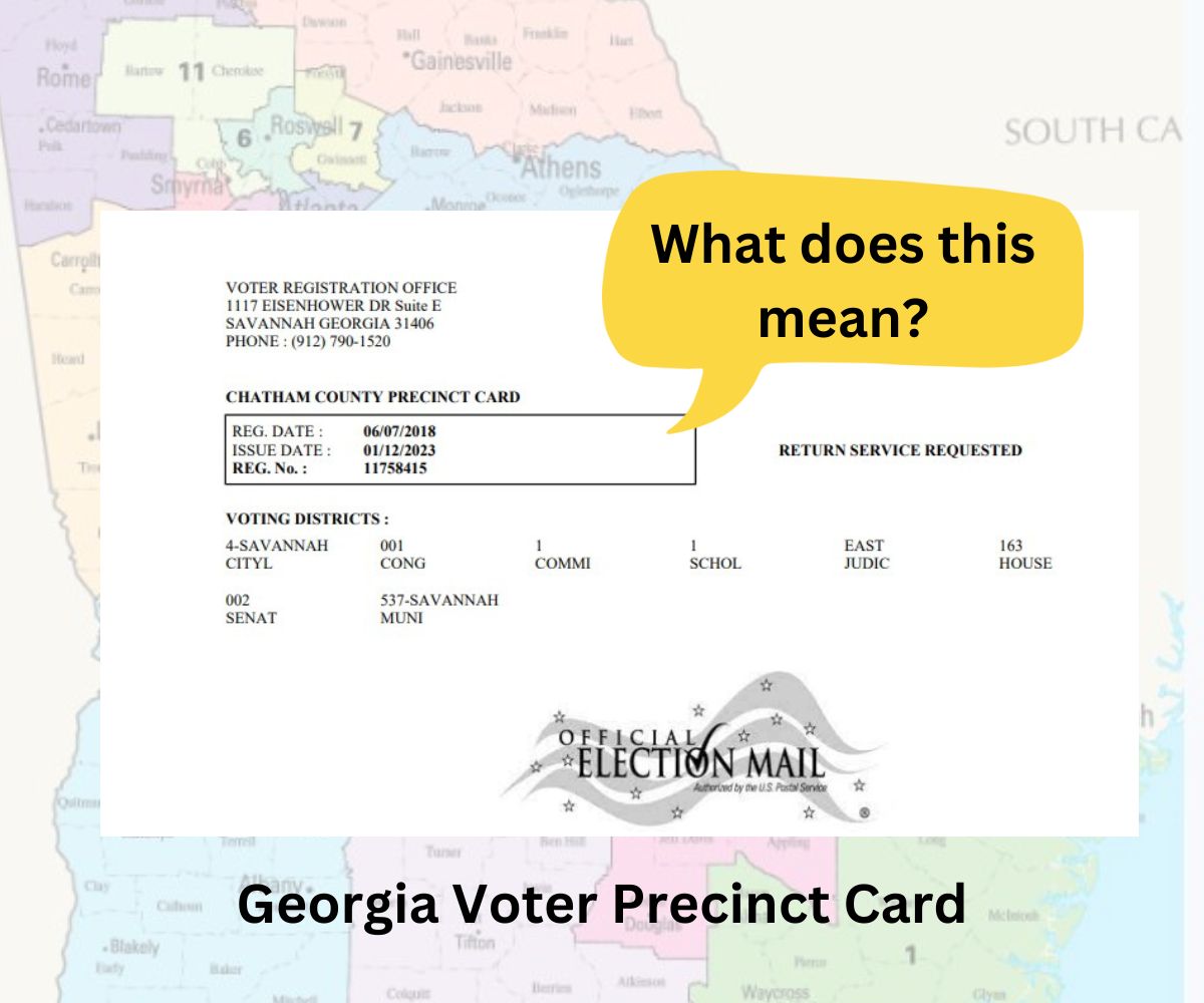 How to Read Your Georgia Voter Precinct Card
